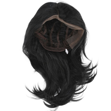 Natürliche schwarze Perücke für Damen, ideal für Cosplay, Partys und den Alltag (1/5)