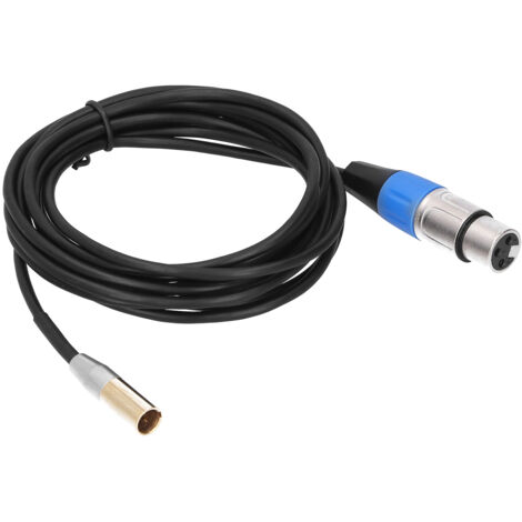 Meter langes, geschirmtes Audiokabel mit 3,5-mm-Miniklinkenstecker (Stecker) auf XLR-Buchse, Zinklegierung (1/5)
