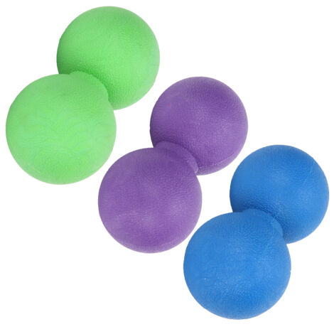 Silikon-Massageball zur Linderung von Muskel- und Faszienverspannungen – Sport-Regenerationszubehör (Lila, Grün, Blau) (1/5)