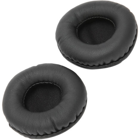 Paar 60-mm-Ersatz-Ohrpolster für Kopfhörer, universeller, komfortabler Schaumstoff, Schwarz (1/5)