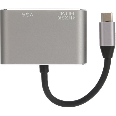 USB-C-auf-HDMI- und VGA-Adapter, Dual-Screen-USB-C-Videokonverter (1/5)