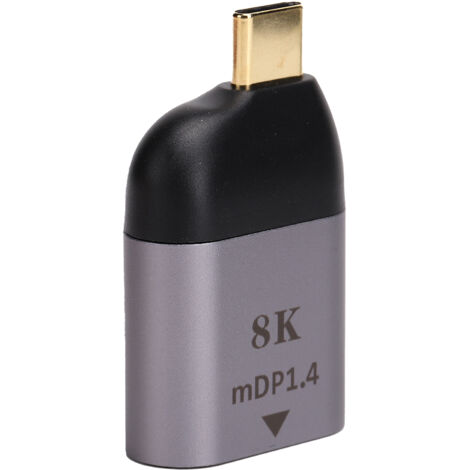 USB-C auf Mini DisplayPort 1.4 Aluminium-Adapter 8K 60Hz für PC und Mac (1/5)