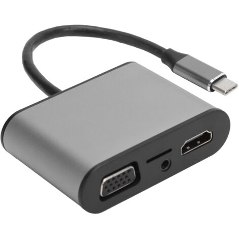 8-in-1 USB-C-Hub mit HDMI, VGA, PD für MacBook Pro/Air – Universaladapter (1/5)