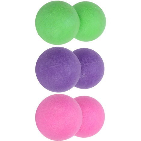 Silikon-Massageball zur Regeneration von Faszien und Muskeln – Fitness- und Yoga-Zubehör (Lila, Rosa, Grün) (1/5)