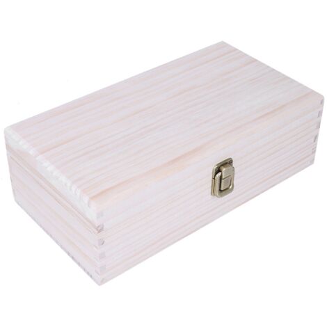 Aufbewahrungsbox aus Holz mit 32 Fächern für ätherische Ölfläschchen und Nagellack (1/5)