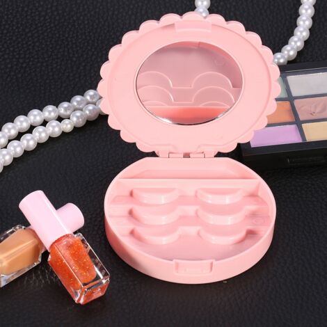 Reiseetui in Blumenform für künstliche Wimpern – Tragbare Aufbewahrungsbox (1/5)