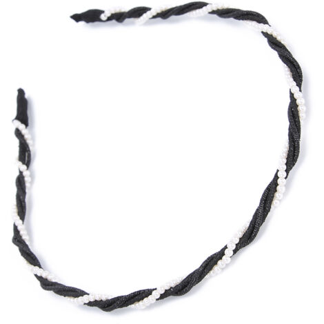 Elegantes Haarband aus einer Legierung – Accessoire für Damen für Abendveranstaltungen und Hochzeiten – Schwarz (1/5)