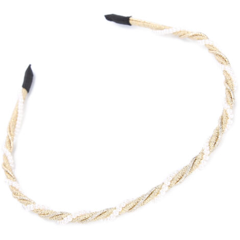 Hochzeitsstirnband aus Goldlegierung für Damen, elegantes Accessoire für Abendfrisuren (1/5)