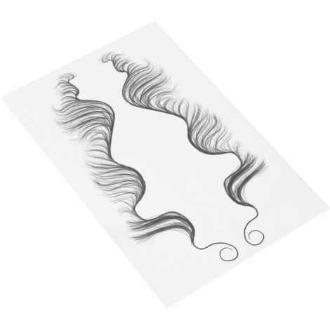 Wasserfester, temporärer Haaraufkleber HE-04, Stirn-Tattoo, Haarverzierung (1/5)