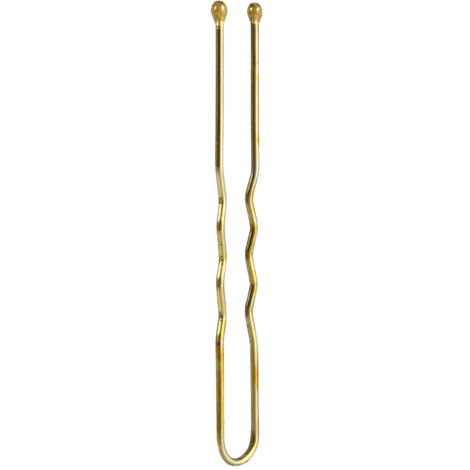 300 gewellte, U-förmige Haarspangen für Damenfrisuren, professionelles Salonaccessoire (Gold) (1/5)