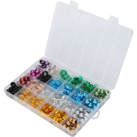 216 Hohlringe für Zöpfe, Dreadlock-Ornamente und dekorative Haaraccessoires (1/5)