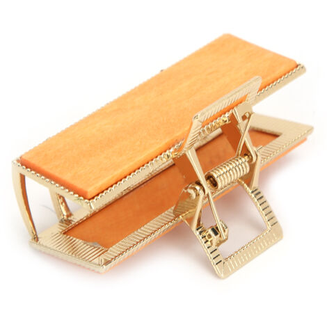 Haarspange aus Acryl und Legierung – Elegante und langlebige Haarspange für Damen – Haaraccessoire in Orangenholzoptik (1/5)