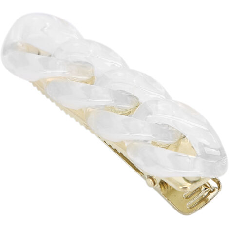 Transparente, dekorative Haarspangen mit Kette für Damen und Mädchen (1/5)