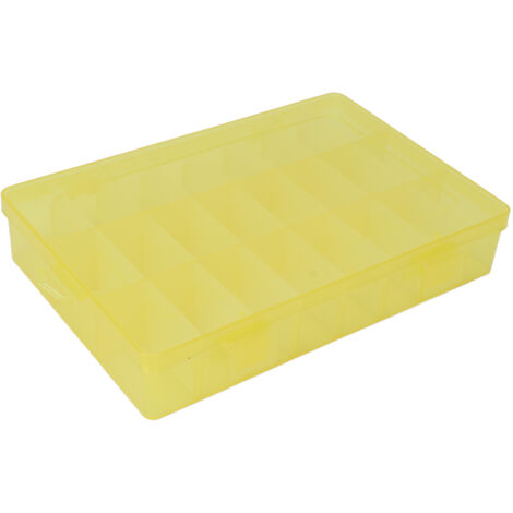 Transparente Aufbewahrungsbox mit 24 Fächern für Perlen, Bastelmaterialien und Schmuckzubehör – Modulares DIY-Organizer-System (1/5)