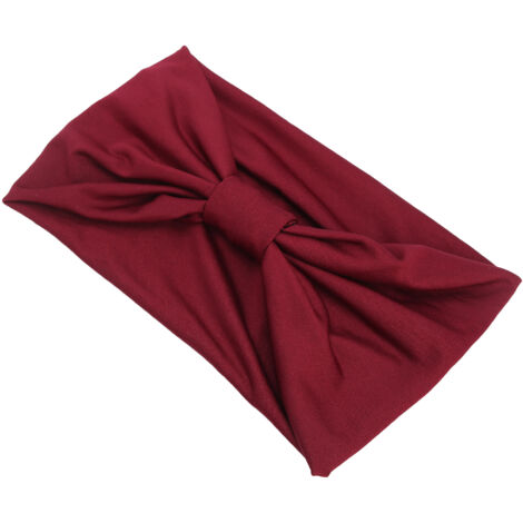 Rutschfestes, elastisches Haarband für Damen – Dunkelrotes, gedrehtes Haaraccessoire (1/5)
