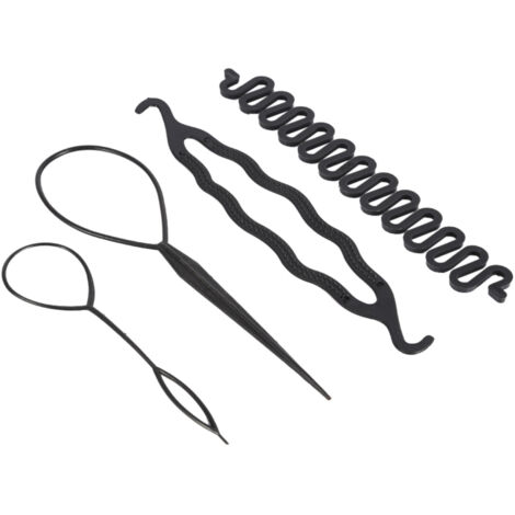 Gedrehte Flechtscheibe – 4-teiliges Set für kreative und einfache Frisuren (1/5)