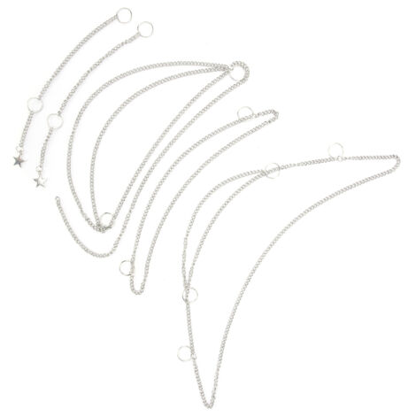 Haarkette aus Metall für Zöpfe und Dreadlocks, DIY-Punk-Haarschmuck (1/5)