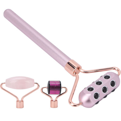 3-in-1 Germanium-Massageroller mit Mikronadeln für Gesichtspflege und Hautstraffung (1/5)
