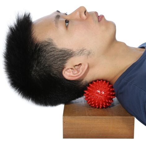 Strukturierter Massageball zur Muskelregeneration und verbesserten Gelenkbeweglichkeit – Rot (1/4)