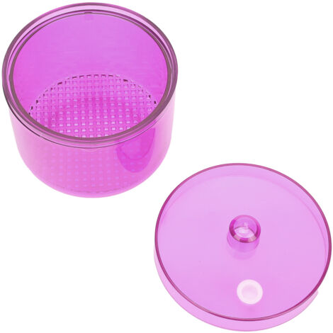 Desinfektionsbox für zahnärztliche Bohrer – Transparenter, violetter Reinigungsbehälter – Sterilisation zahnärztlicher Instrumente (1/5)