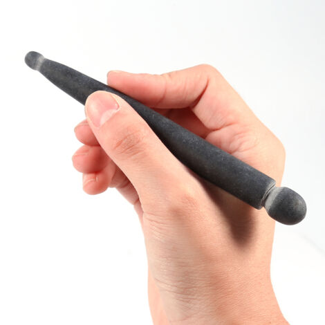 Gua Sha Roller aus natürlichem Bian-Stein für Gesichts- und Körpermassage, Entspannung und Akupressurpunktstimulation. (1/5)