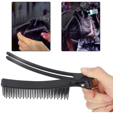 professionelle Haarspangen zum Frisieren, Salon-Abteilwerkzeuge, Schwarz (1/5)