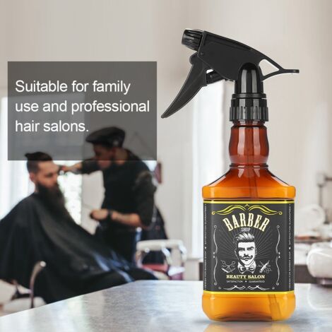 300-ml-Retro-Sprühflasche für die Haarpflege – Nachfüllbares braunes Vintage-Haarspray (1/5)