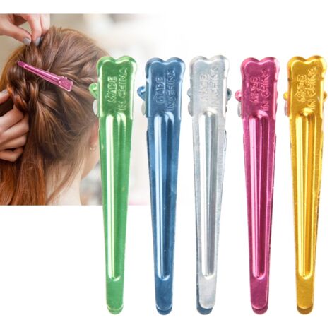 50 Haarspangen aus Aluminium für Friseure und professionelles Styling (1/5)
