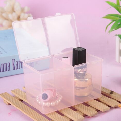 Aufbewahrungsbox für Nagellack mit 2 Fächern, Glitzer und Maniküre-Zubehör (1/4)