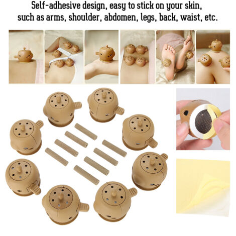 Wiederverwendbare Moxibustionsrolle mit Klebefläche – Drucktherapie-Set mit Applikator (1/5)