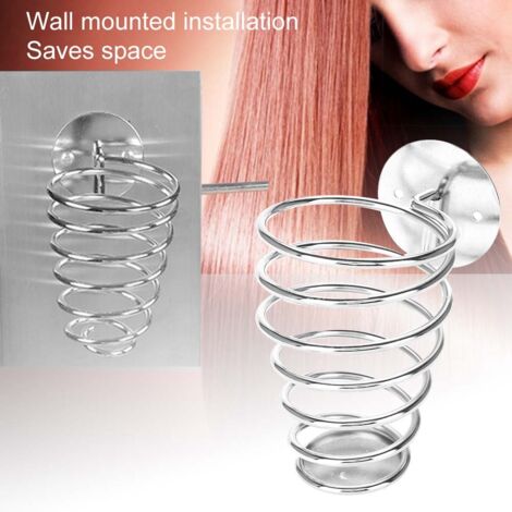 Wandhalterung für Haartrockner, spiralförmige Metallhalterung, Wandhalterung für Haartrockner (1/5)