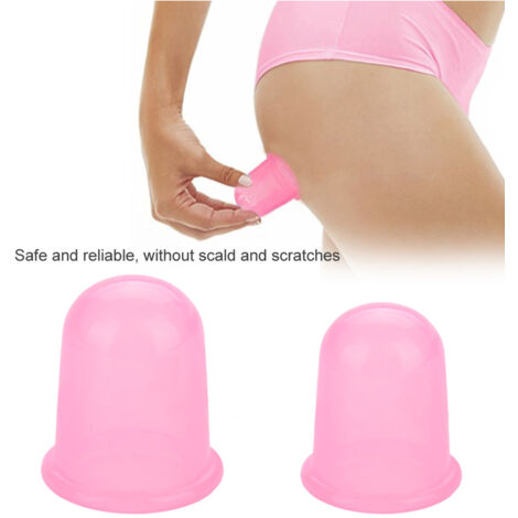 4er-Set Anti-Cellulite-Massage-Schröpfgläser – Saugmassage für den Körper – Rosa (1/5)