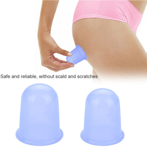 4er-Set Silikon-Massagebecher – Anti-Cellulite-Saugtherapie – Blau (1/5)