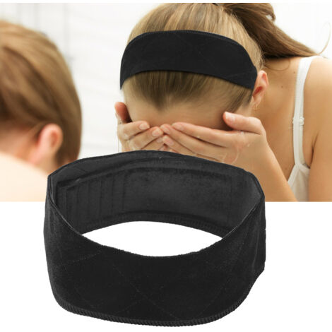Verstellbares schwarzes Samt-Haarband für Perücken – Haaraccessoire für Damen (1/4)