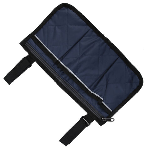 Armlehnentasche für Rollstühle, geräumiges Staufach, praktischer Hängeorganizer, großes Fassungsvermögen, marineblau