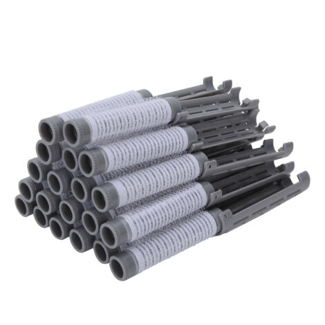20 weiche Haarwickler für lockiges Haar, Stylingwickler, professionelles Haarstyling-Set, Grau (1/5)