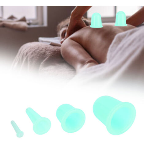 Anti-Cellulite-Massagebecher aus Silikon, Vakuumtherapie-Set für die Körperpflege (1/4)