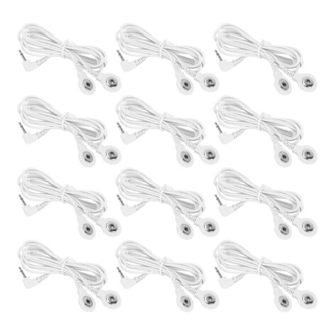 12 Stück DC 2,5 mm 2-Pin-Knopfelektroden für TENS- und EMS-Massagegeräte (1/5)