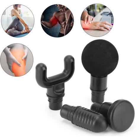 Set mit 4 Massageaufsätzen (19 mm) für Muskel- und Faszienmassagepistolen – Zubehör für Regeneration und Entspannung (1/5)