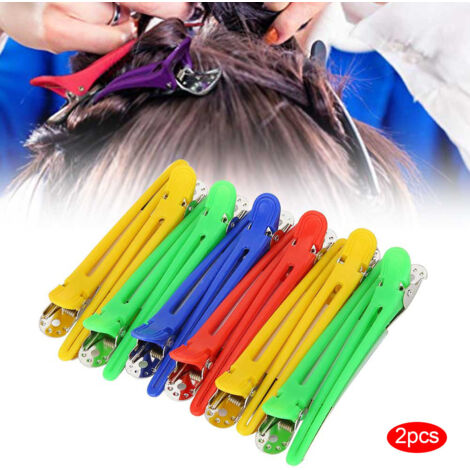 24 Haarspangen aus Aluminium für Friseure und Barbiere – Set mit 24 professionellen Entenschnabelspangen (1/5)