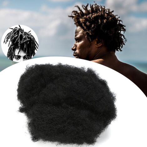 Afro-Lockenperücke mit hohem Dutt, natürliches schwarzes Haaraccessoire (1/5)