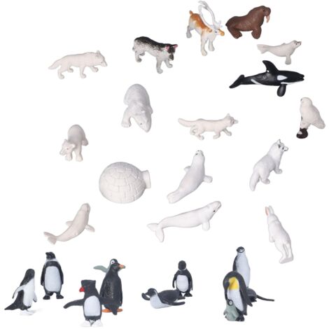 Detailgetreue Tierfiguren – Pinguine, Eisbären, Wale – Wohnaccessoires und Sammlerstücke (1/5)