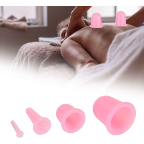 rosa Silikon-Saugnäpfe zur Anti-Cellulite-Massage für den Körper (1/4)