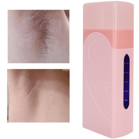 Tragbarer Wachserhitzer (100 g) zur Haarentfernung an Beinen, Händen und Körper – Rosa, 220-V-Stecker (europäischer Stecker) (1/5)
