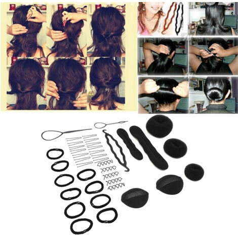 12-teiliges professionelles Haarstyling-Set für Flechtfrisuren und Salon-Styling, DIY-Styling-Werkzeuge (1/5)