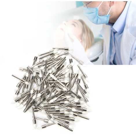 100 weiße, spitze Interdentalbürsten aus Nylon – 100-teiliges Set mit Aufbewahrungsbox (1/5)