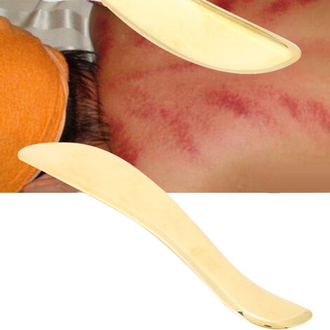 Gua-Sha-Werkzeug aus Messing für therapeutische Massagen, Entspannung und Gesichtspflege (1/5)