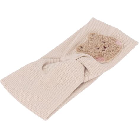 Dehnbares Baby-Stirnband aus Bio-Baumwolle, Tiermuster, idealer Tragekomfort für Säuglinge und Schutz für die Stirn von Neugeborenen. (1/5)