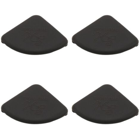 30 schwarze Silikon-Eckenschützer mit rutschfester Oberfläche für Möbel, Kindersicherheit, weiche, abgerundete Ecken (1/5)