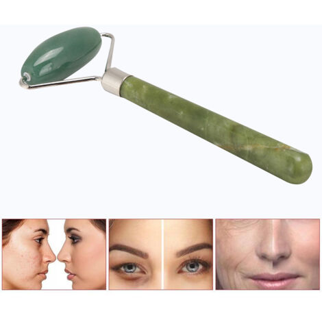 Gesichtsmassageroller aus Aventurin und grüner Jade zur Glättung von Falten und Straffung der Haut – Anti-Aging-Gesichtspflegegerät (1/5)
